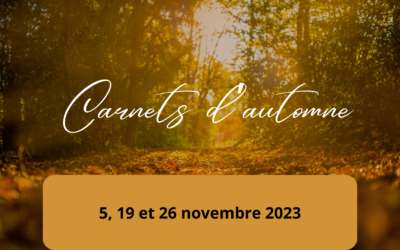 [Agenda] Carnets d’automne